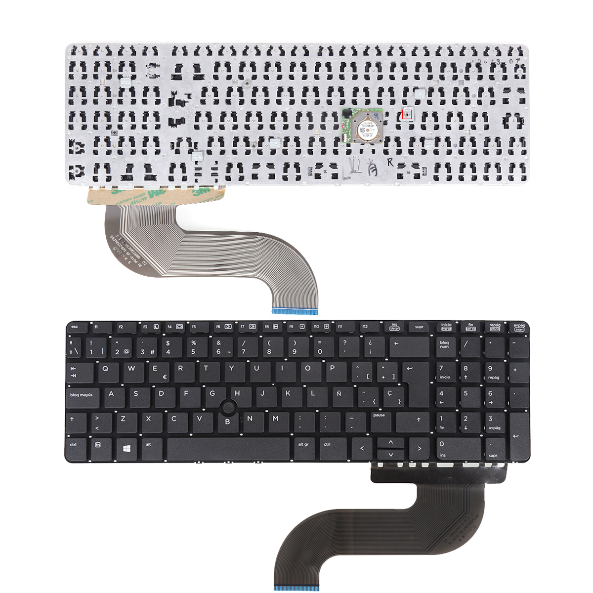 Picture of New Replacement Laptop Keyboard For HP Probook 650 G1 655 G1 BLACK (Without FRAME,With Point stick,WIN8) SP Layout